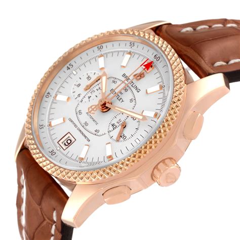 breitling bentley rose gold watch.